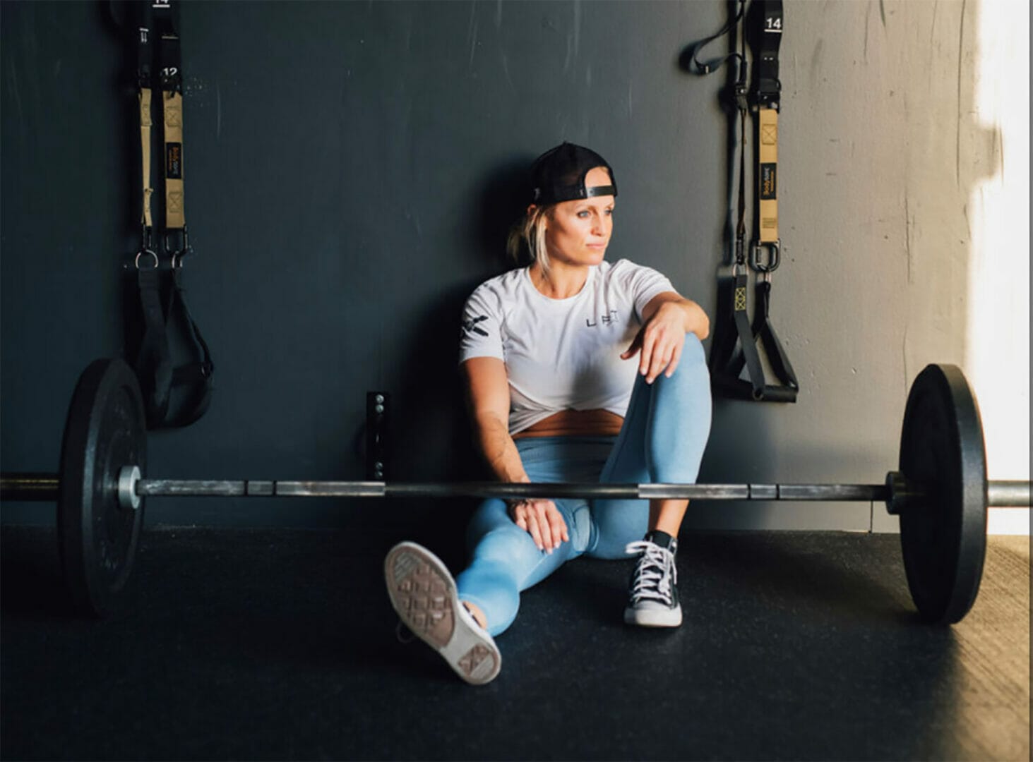 Woman sting after training at LFT GYM